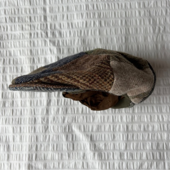 Hanna Hats of Donegal Vintage Patchwork Tweed Flat Cap, XL - Picture 4 of 6